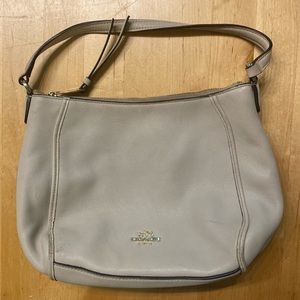 Coach White Leather Small Handbag